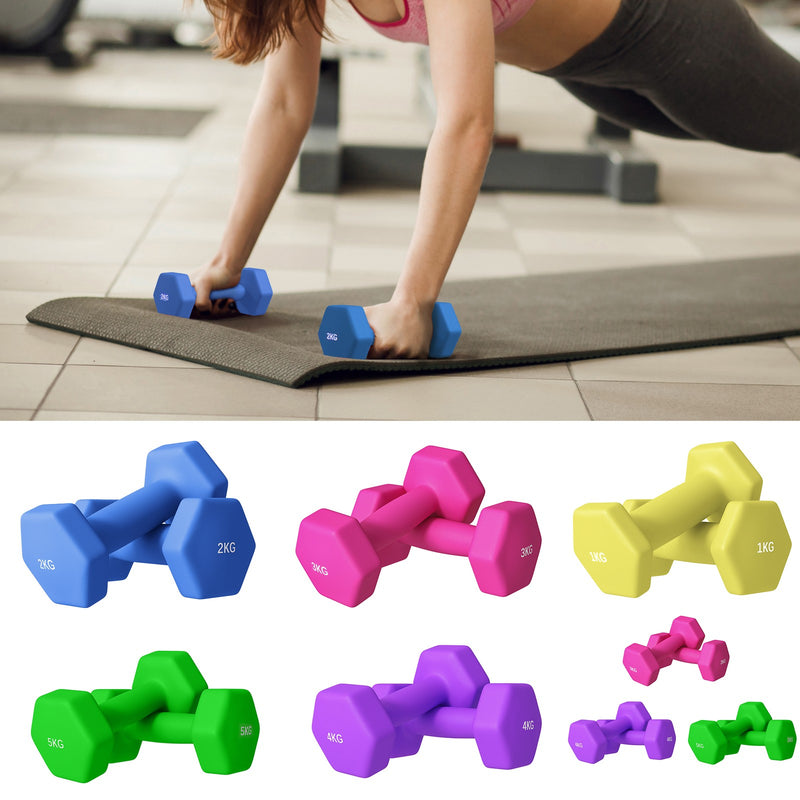 Dumbbells, Hexagonal Weights Pair