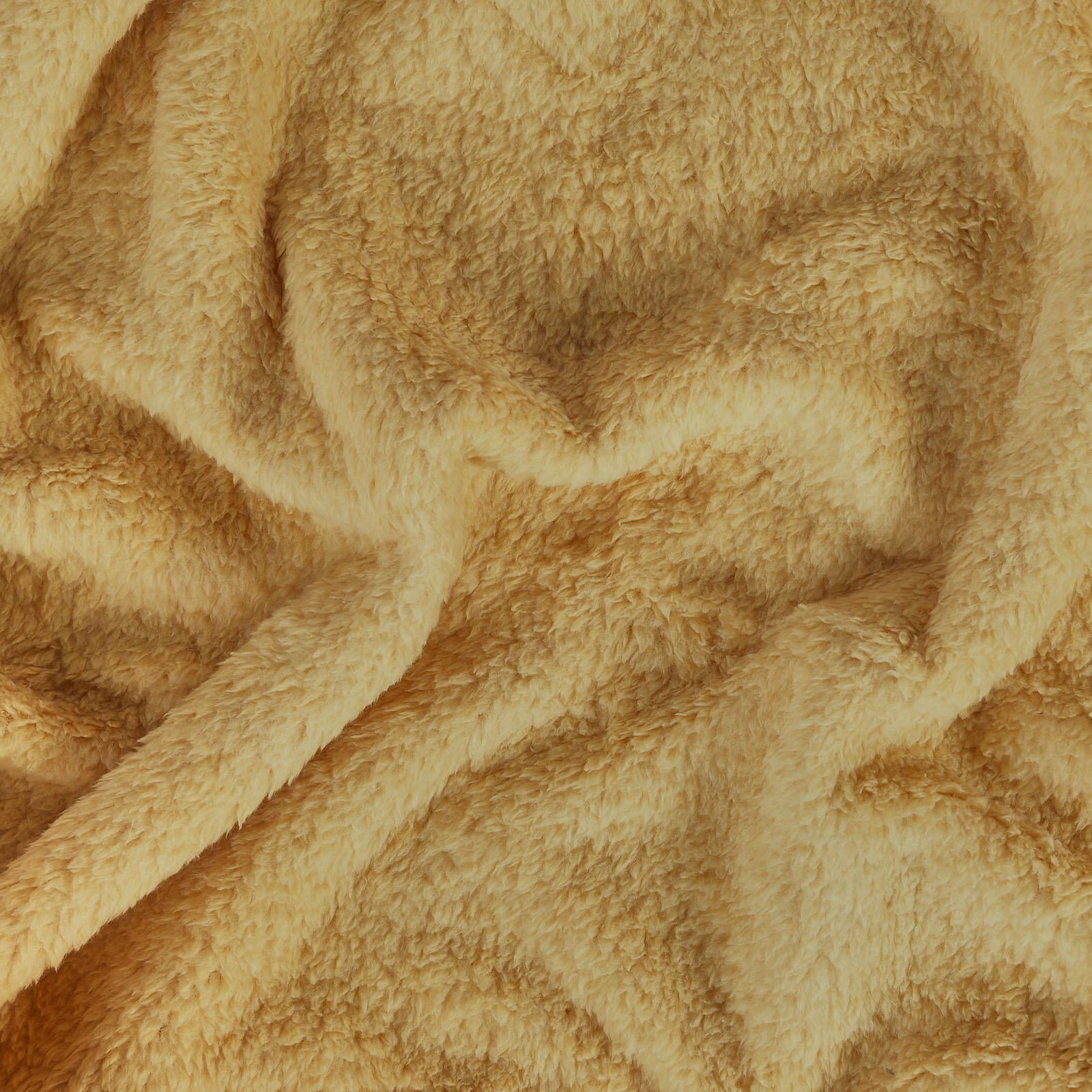 Brentfords Teddy Fleece Bear Blanket Large Throw over Bed Plush Soft Bedspread
