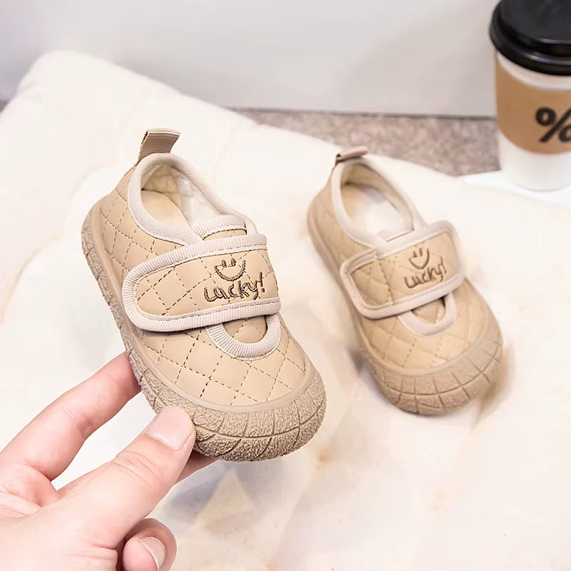 Baby Walking Shoes Lucky 2025 Spring anti Slip Boys and Babies Steady Shoes Velcro Girls and Children'S Shoes Cartoon Shoes