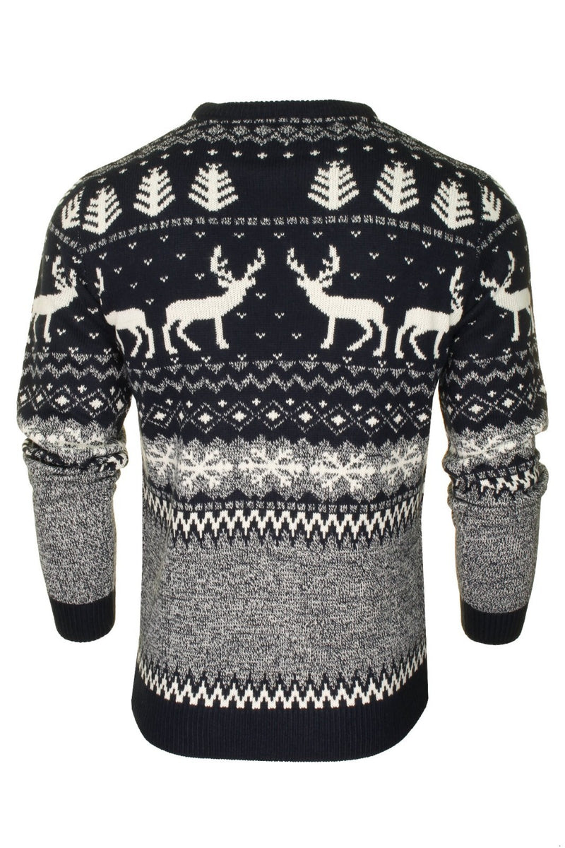 Xact Mens Nordic Reindeer Xmas / Christmas Jumper