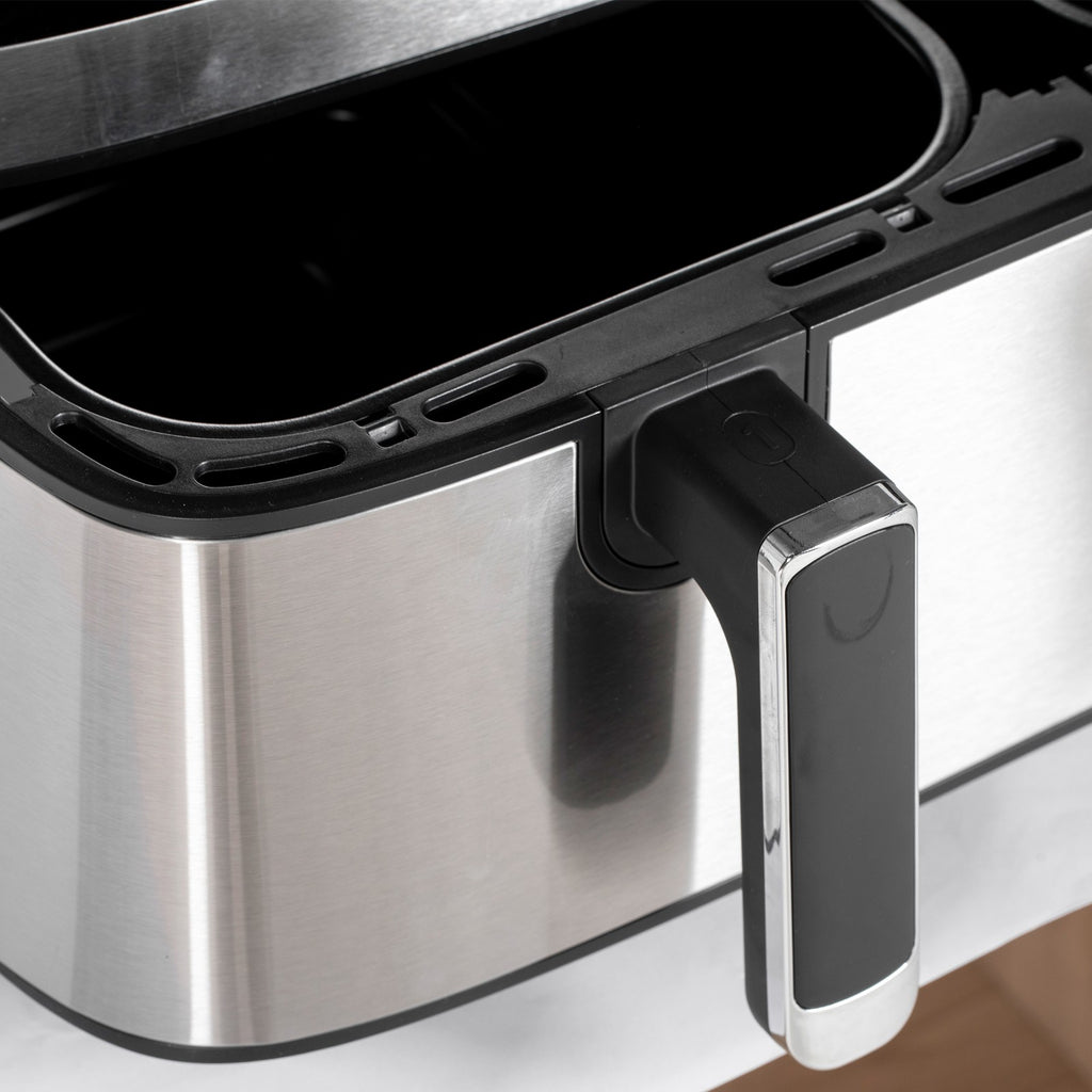 Dual Air Fryer, 8.5L Double Air Fryer with 8 Presets, Smart Finish, 2700W