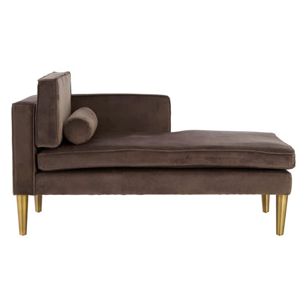 Galena Velvet Chaise Lounge