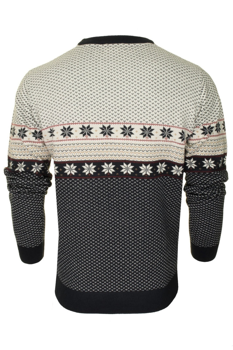 Xact Mens Nordic Reindeer Xmas / Christmas Jumper