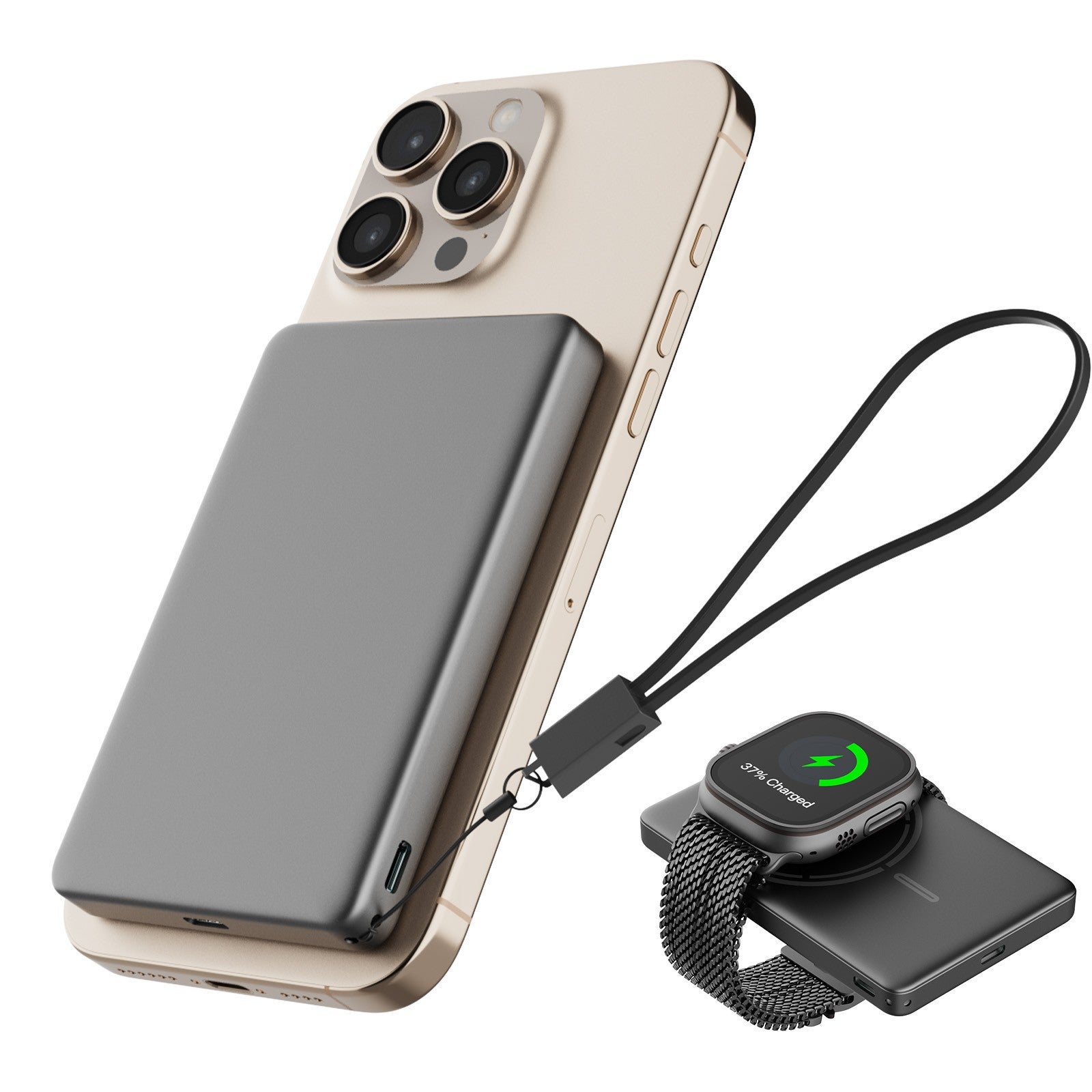 Ultra Slim Magnetic Wireless Power Bank 5000Mah 20W 20W Portable Fast Charging