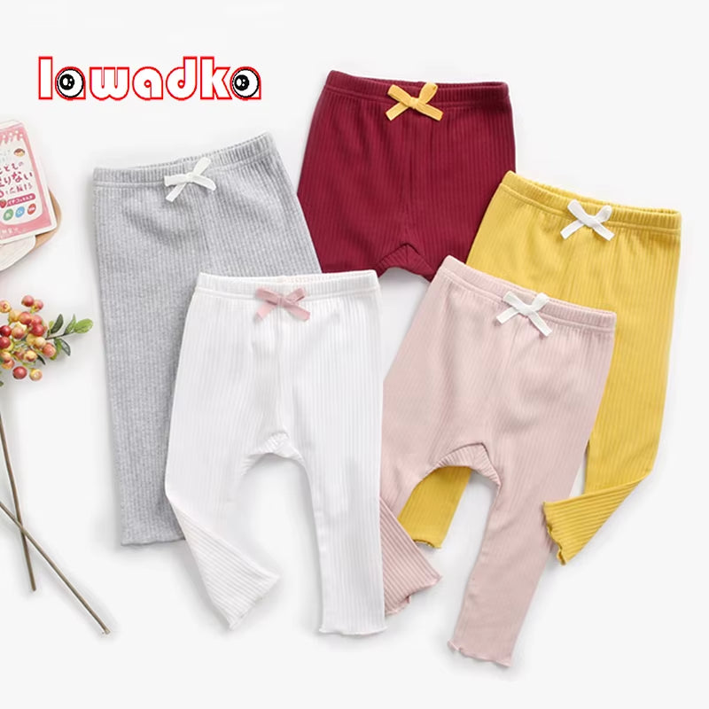 Spring Newborn Baby Girls Pants Casual Leggings Fashion Kids PP Pants for Girls Toddler Baby Long Trousers Children Soft