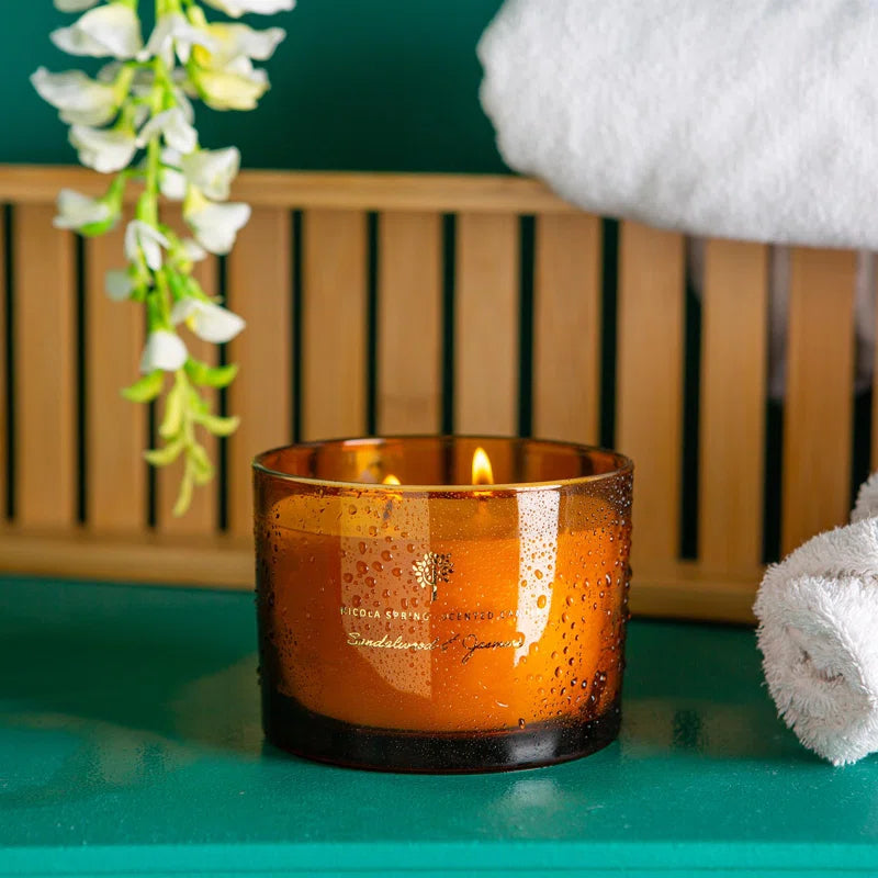 - Soy Wax Scented Candles - 350G - Sandalwood & Jasmine