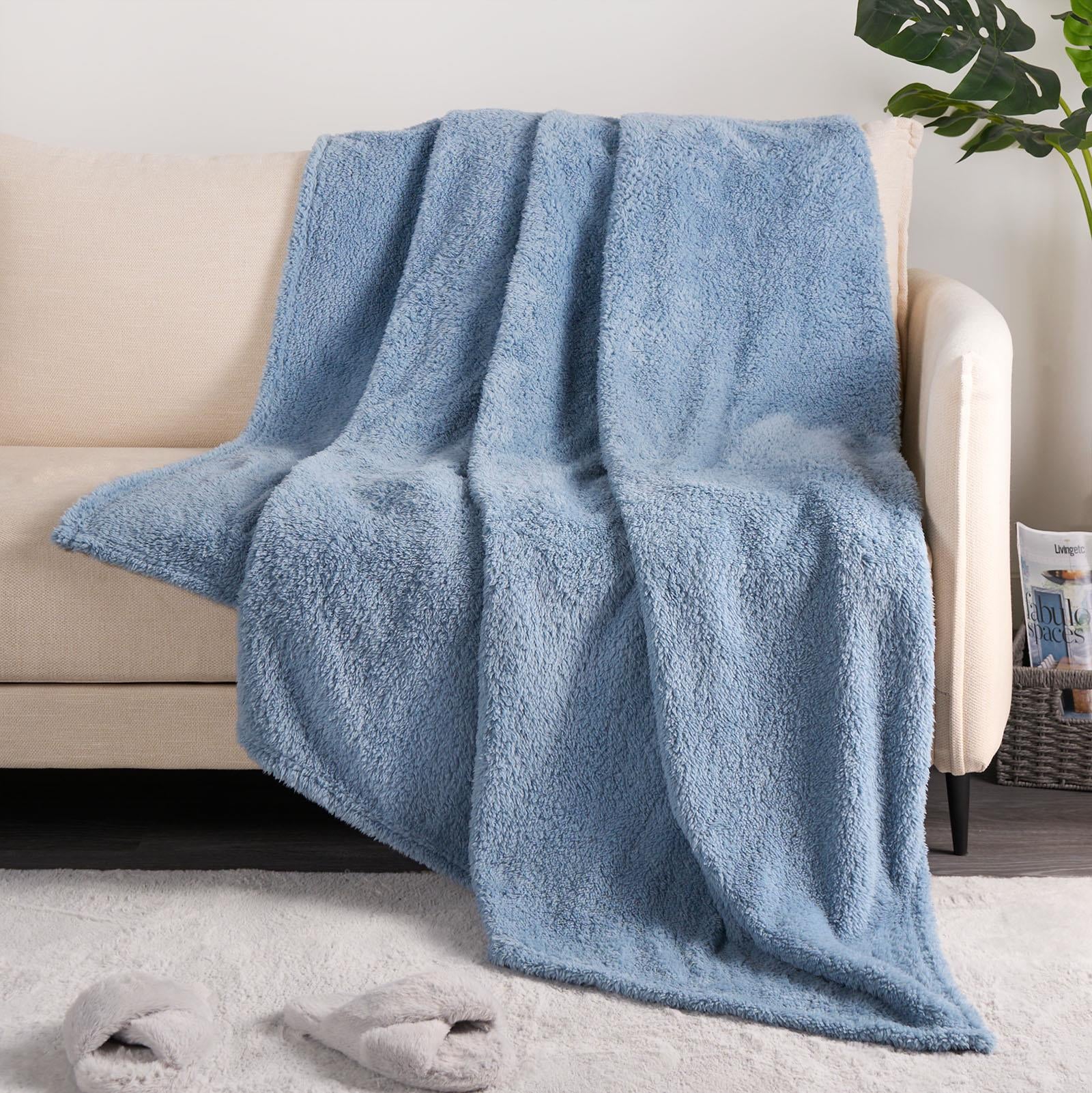 Brentfords Teddy Fleece Bear Blanket Large Throw over Bed Plush Soft Bedspread