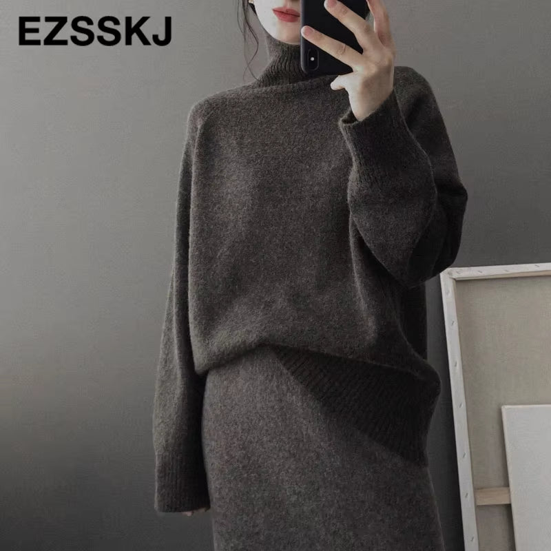Woman Sweaters Warm Sweater Oversize Female Women'S Turtleneck 2020 Autumn Winter Women'S Wool Sweater Women'S Jumper Pull Long
