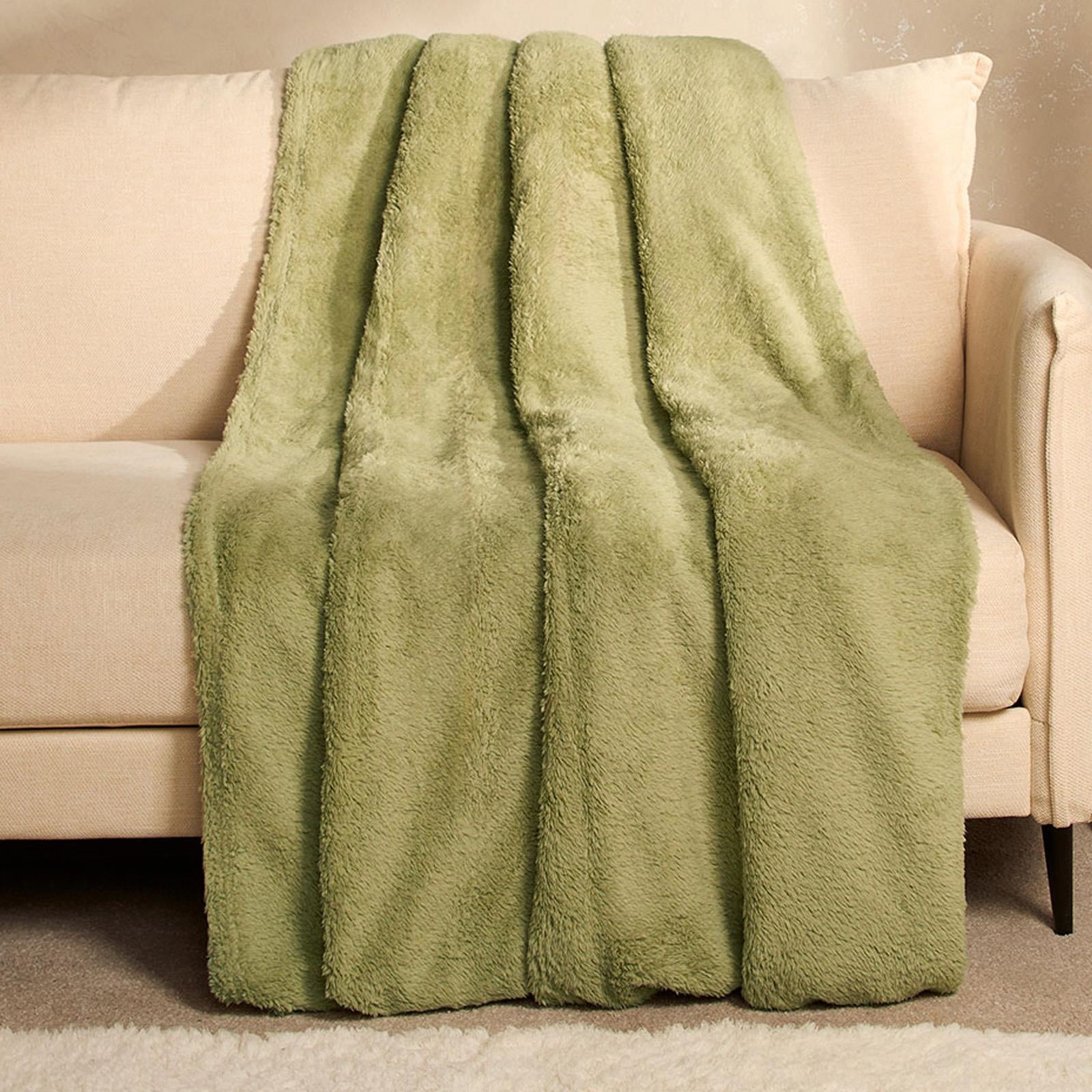 Brentfords Teddy Fleece Bear Blanket Large Throw over Bed Plush Soft Bedspread