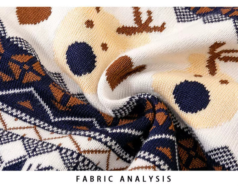 Christmas Reindeer Sweaters Boys Girls Xmas Pullovers Cartoon Deer Jumper