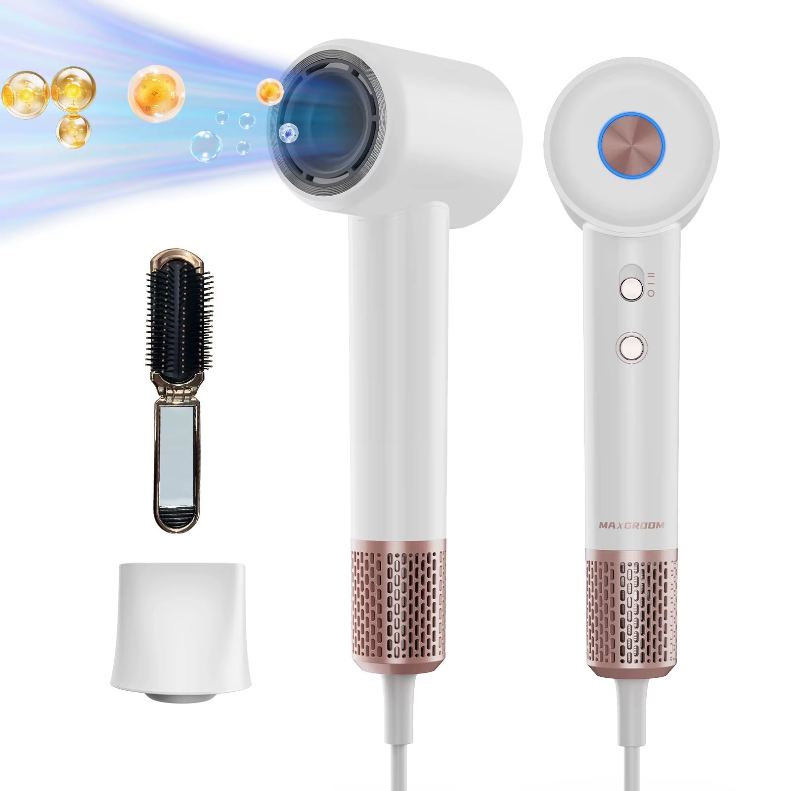 1600W High Speed Hair Dryer 200 Milion Anion Electric Hair Dryer Professional Negative Ions Hair Care Quick Hairdryer