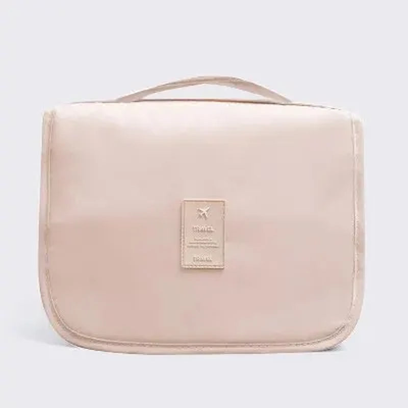 Portable Travel Toiletry Bag, Waterproof Hanging Storage Bag, Mesh Pockets Hook Cosmetic Bag, Travel Accessories,Makeup Bags