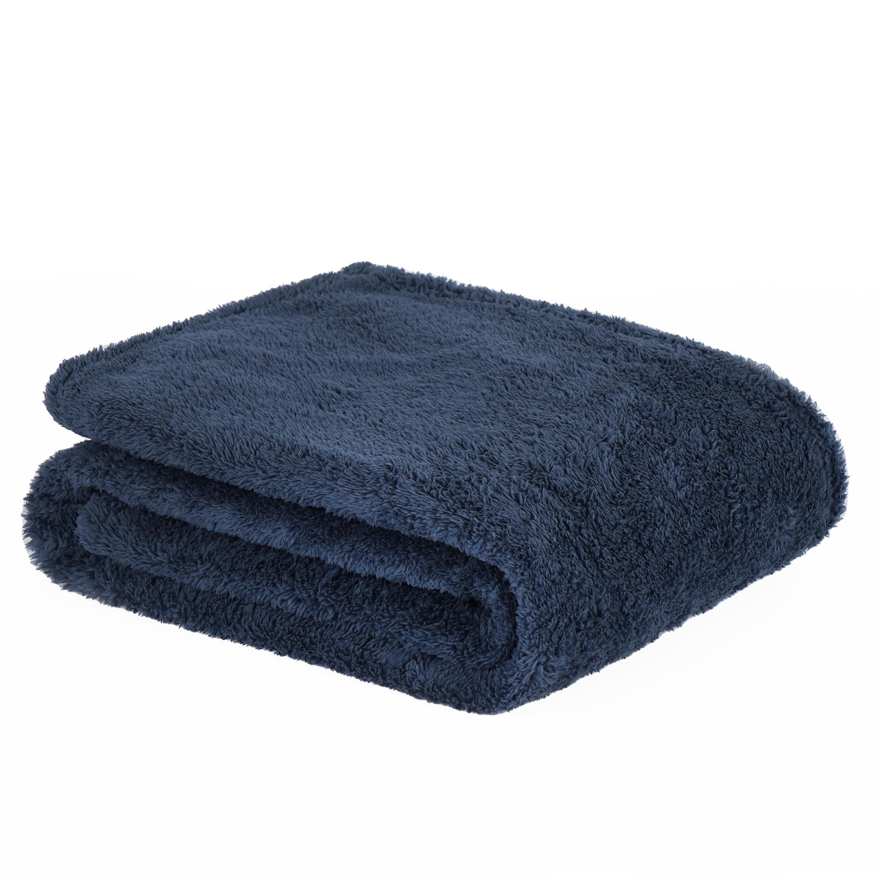 Brentfords Teddy Fleece Bear Blanket Large Throw over Bed Plush Soft Bedspread