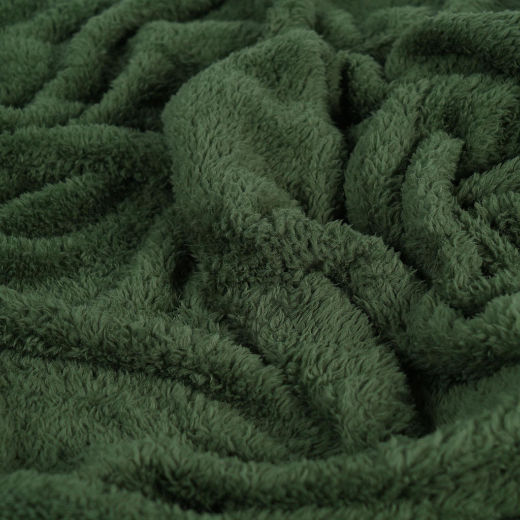Brentfords Teddy Fleece Bear Blanket Large Throw over Bed Plush Soft Bedspread