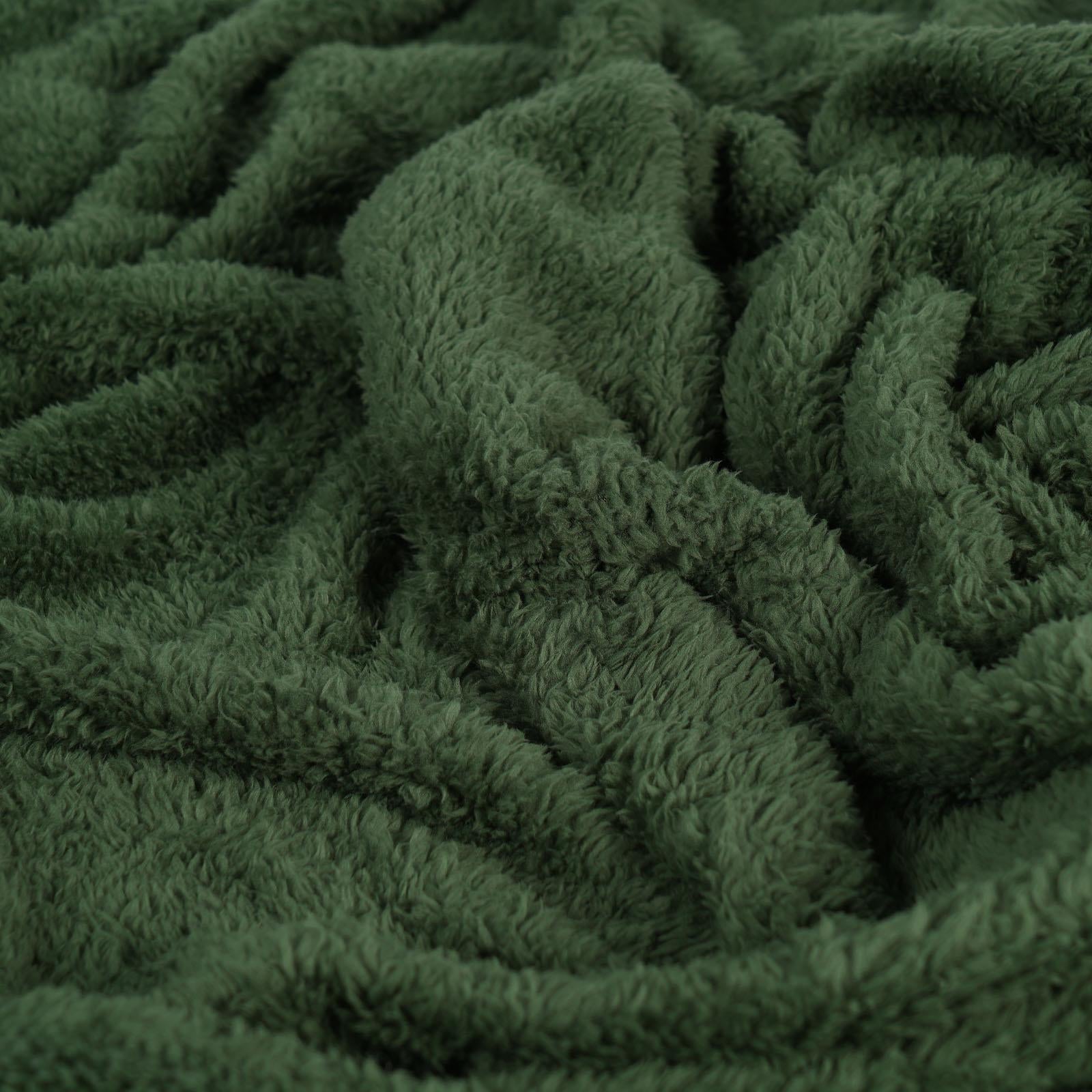 Brentfords Teddy Fleece Bear Blanket Large Throw over Bed Plush Soft Bedspread