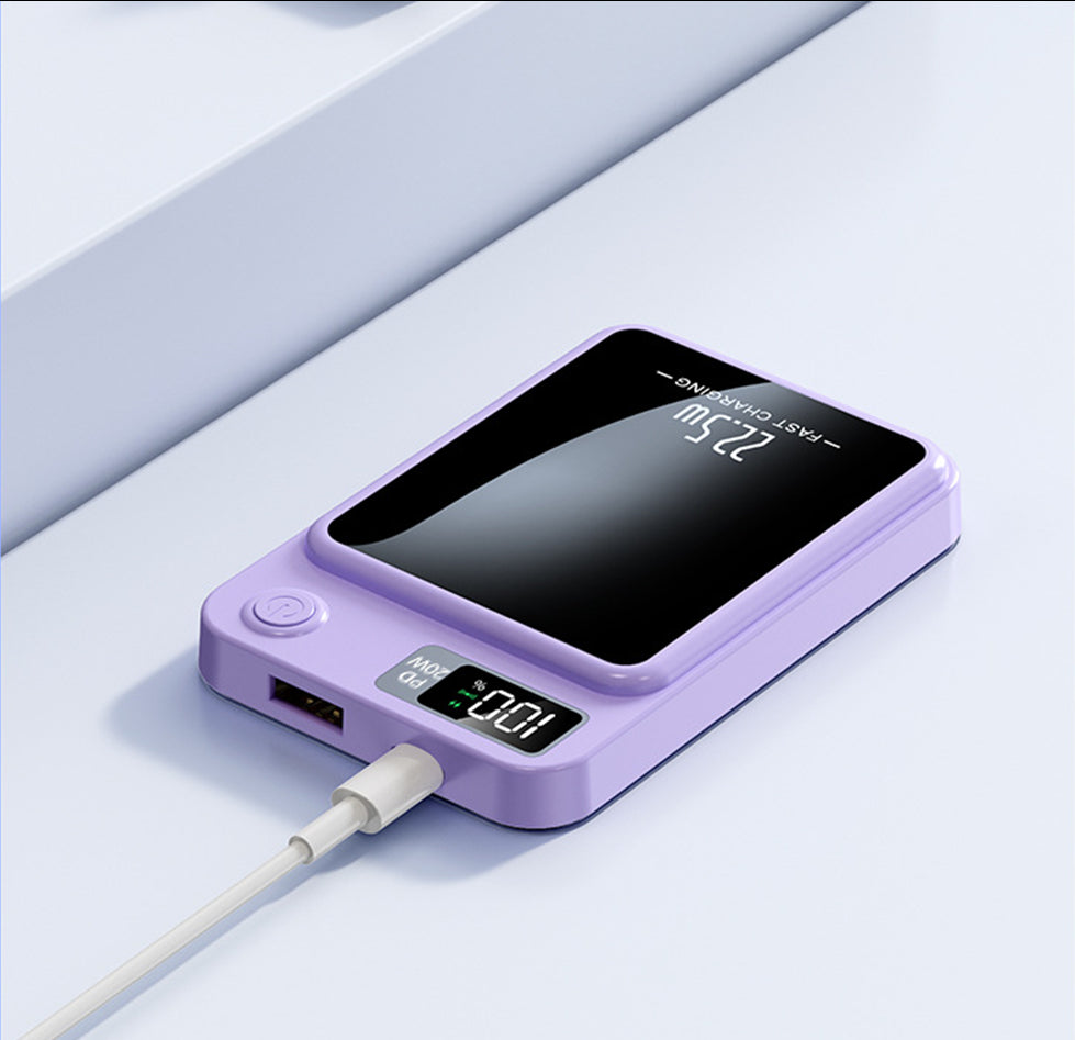 10000Mah Wireless Charging Power Bank Magnetic Portable with LED Display Type-C